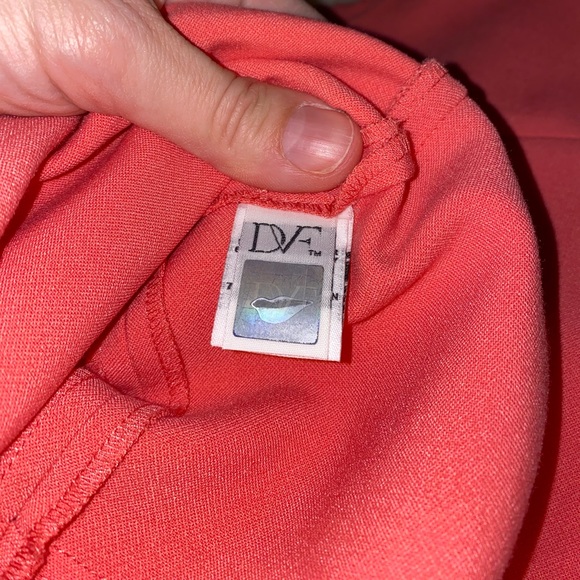 Diane von Furstenberg | Sleeveless Carrie A-Line Dress, Size 14, Pink, VGUC - Picture 9 of 10